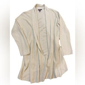 Eileen Fisher Cream Open-Front Cardigan size XS/TP